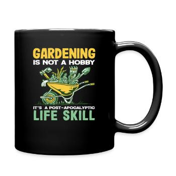 Pflanzenliebhaber Life Skill Gartenarbeit Pflanzen - Tasse einfarbig - Schwarz - Rechts