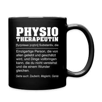 Physiotherapist - Funny definition - Full Colour Mug - black - Right