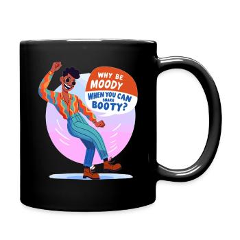 Disco boogie: Why gloomy mood? - Full Colour Mug - black - Right