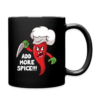 Plus d’assaisonnement Cuisinier chili - Mug uni - noir - Droite