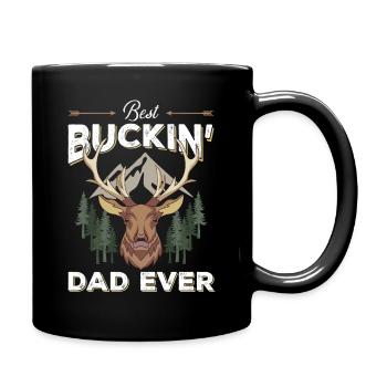 Best Buckin' Dad Ever - Tasse einfarbig - Schwarz - Rechts