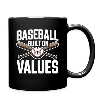 Christlicher Baseballspieler Bibelglaube Jesus Christus - Tasse einfarbig - Schwarz - Rechts