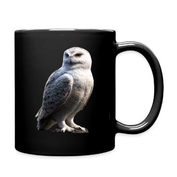 Snowy Owl White Owl Owl Owl Owl Snow Owl - Full Colour Mug - black - Right