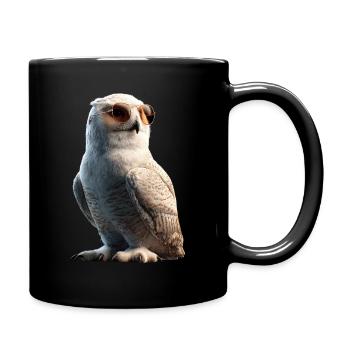 Snowy Owl White Owl Owl Owl Owl Snow Owl - Full Colour Mug - black - Right