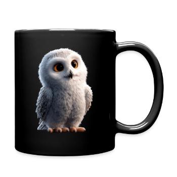 Chouette blanche Chouette Chouette Chouette Chouette Chouette Chouette des neiges - Mug uni - noir - Droite