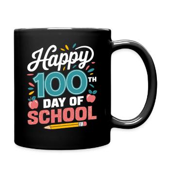 One Hundred Days of School Jubilation - Full Colour Mug - black - Right
