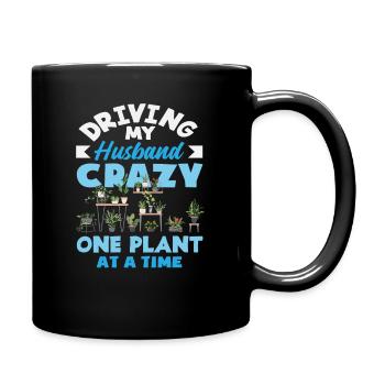 Rendre mon mari fou amoureux des plantes - Mug uni - noir - Droite