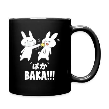 Baka Rabbit Slap Anime Lustiges Japanisches Otaku - Tasse einfarbig - Schwarz - Rechts