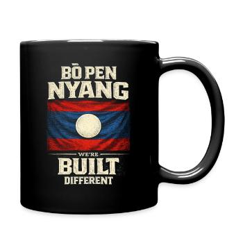 Laos Laotische Wurzel Bo Pen Nyang - Tasse einfarbig - Schwarz - Rechts
