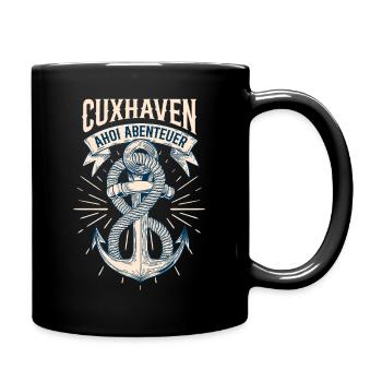 North Sea Holiday CUXHAVEN AHOY ADVENTURE Funny - Full Colour Mug - black - Right