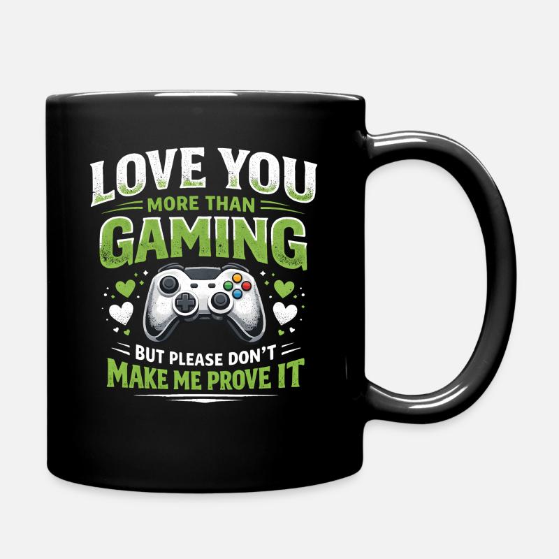 Lustiger Videospiel-Gamer-Konsolen-Controller-Humor - Tasse einfarbig - Schwarz