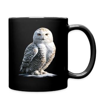 Snowy Owl White Owl Owl Owl Owl Snow Owl - Full Colour Mug - black - Right