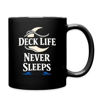 Seemannschaftsgeschenk Für Deckhand Ocean Work - Tasse einfarbig - Schwarz - Rechts