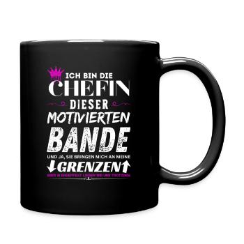 Chefin dieser Motivierten Bande Chefin Geschenke - Mug uni - noir - Droite