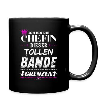Chefin dieser Tollen Bande Chefin Geschenke - Mug uni - noir - Droite