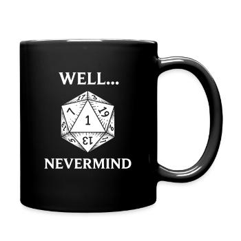 Critical Failure: Pen & Paper Humor - Full Colour Mug - black - Right