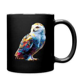 Chouette blanche Chouette Chouette Chouette Chouette Chouette Chouette des neiges - Mug uni - noir - Droite