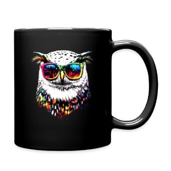 Chouette blanche Chouette Chouette Chouette Chouette Chouette Chouette des neiges - Mug uni - noir - Droite