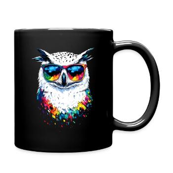 Chouette blanche Chouette Chouette Chouette Chouette Chouette Chouette des neiges - Mug uni - noir - Droite