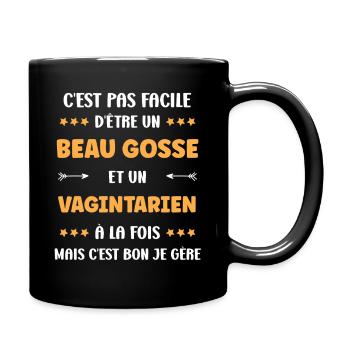 Vagintarien - Mug uni - noir - Droite