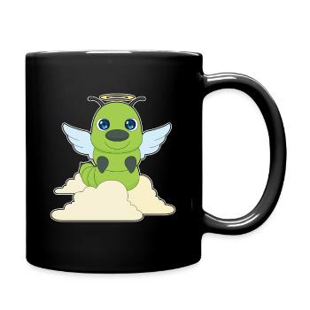Ailes d’ange chenille - Mug uni - noir - Droite