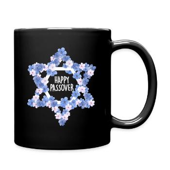 Happy Passover Pesach Celebration Jewish Heritage - Full Colour Mug - black - Right