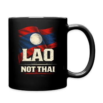 Racine lao du Laos pas thaï - Mug uni - noir - Droite