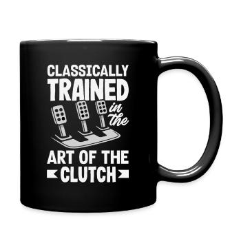 Voiture manuelle, entraînée classiquement - Mug uni - noir - Droite