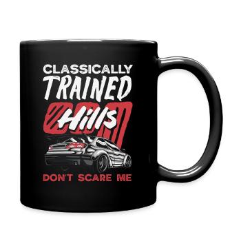 Voiture manuelle, entraînée classiquement - Mug uni - noir - Droite
