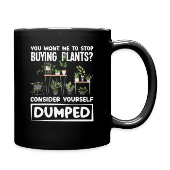 Plant Lover Plants Gardener Hobby - Full Colour Mug - black - Right