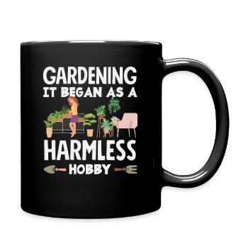 Gartenarbeit Es Begann Als Harmloses Hobby Botanik - Tasse einfarbig - Schwarz - Rechts