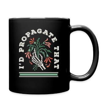 Amateur de plantes, je recommanderais cette plante - Mug uni - noir - Droite