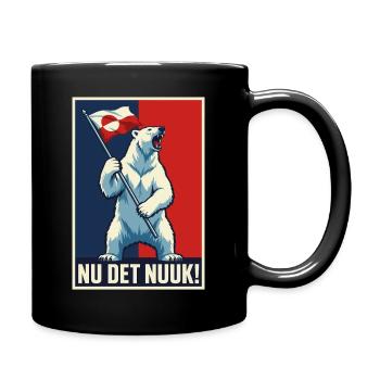 Nu Det Nuuk Greenlanders T-shirts Nouveauté - Mug uni - noir - Droite