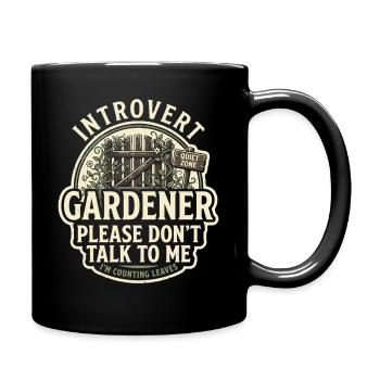 Please do not approach Introvert Gärtner - Full Colour Mug - black - Right