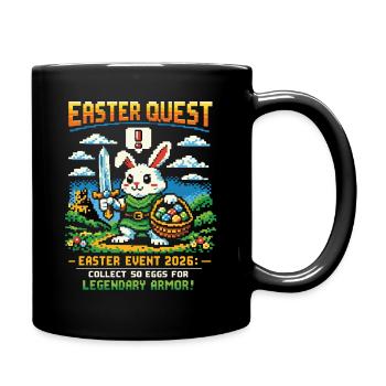 Easter Quest Pixelbunny – Sammle Eier 2026 - Tasse einfarbig - Schwarz - Rechts