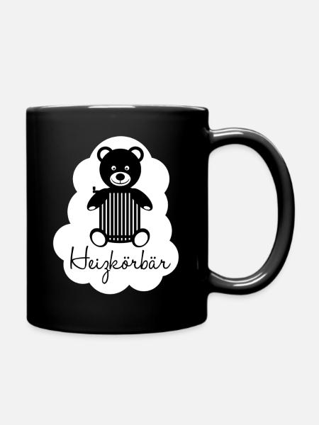Heizkörbär - Tasse einfarbig - Schwarz