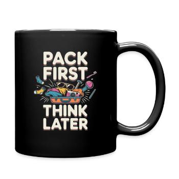 Reisepass als Vorlage für den Reisenden - Tasse einfarbig - Schwarz - Rechts