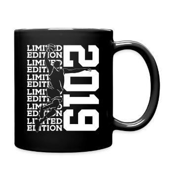 LIMITED EDITION 2019 BASKETBALL 7TH BIRTHDAY - Full Colour Mug - black - Right