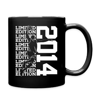 ÉDITION LIMITÉE 2014 BASKETBALL 12E ANNIVERSAIRE - Mug uni - noir - Droite