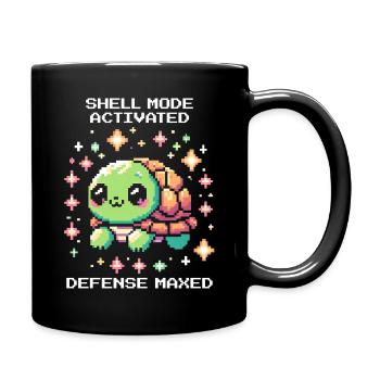 Tank Mode Active | Turtle - Full Colour Mug - black - Right