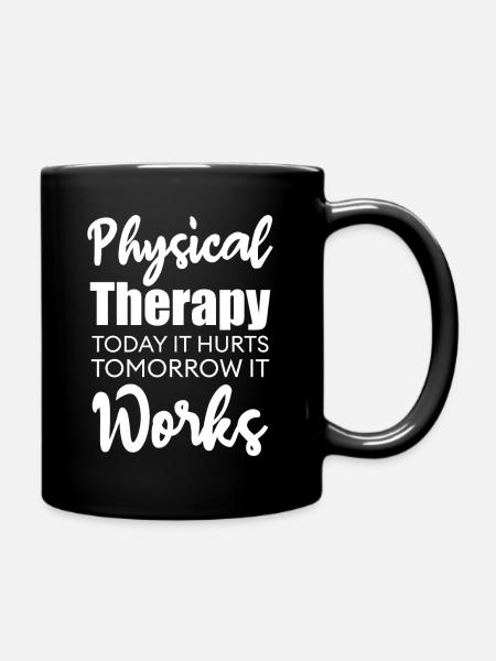 Citation de motivation en physiothérapie - Mug uni - noir