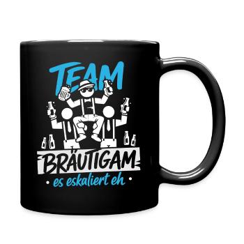 Bachelor Party Men T-Shirt JGA Polterer - Full Colour Mug - black - Right