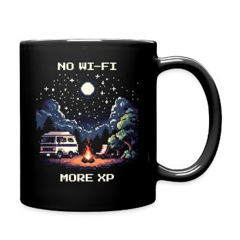 No Wi-Fi, more XP | Van Life Freedom - Full Colour Mug - black - Right