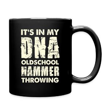 DNA Oldschool Hammerwerfen - Tasse einfarbig - Schwarz - Rechts