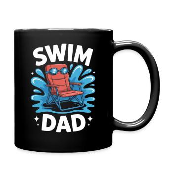 Schwimmen Sprüche Lustiges Schwimmen Geschenk - Tasse einfarbig - Schwarz - Rechts