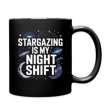 Astronomer Galaxy Outerspace Universe Astronomy - Full Colour Mug - black - Right