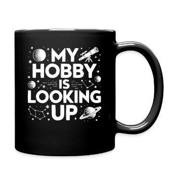Astronomer Galaxy Outerspace Universe Astronomy - Full Colour Mug - black - Right