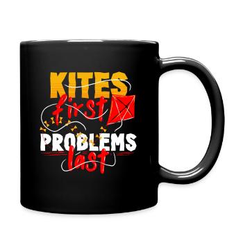 Kite Kite Flying - Full Colour Mug - black - Right