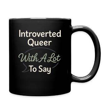 Trans queer réaffirme l’amour de l’identité réconfortante - Mug uni - noir - Droite