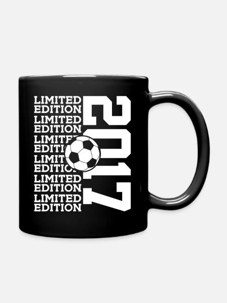 LIMITED EDITION 2017 FUßBALL 9. GEBURTSTAG - Tasse einfarbig - Schwarz